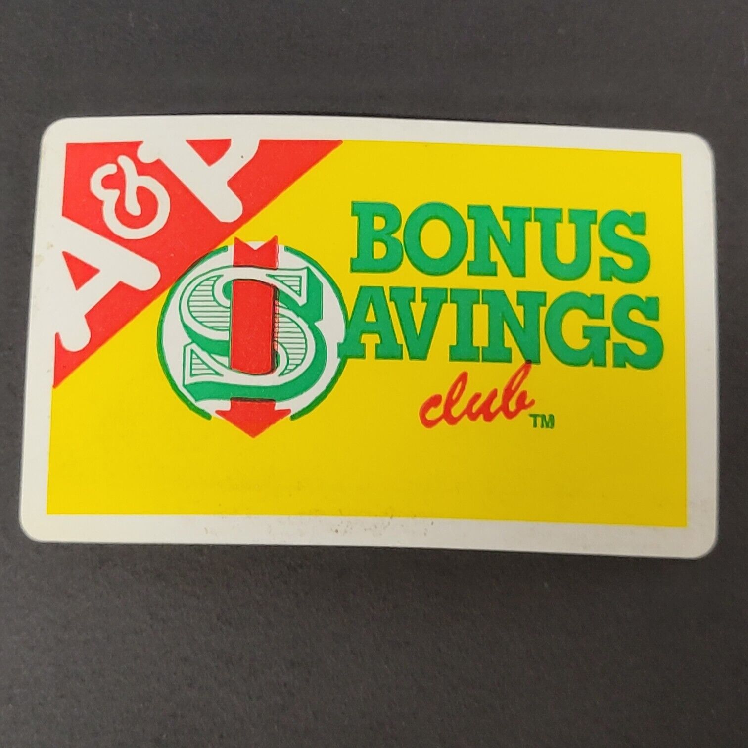 A&P Bonus Savings Club Card