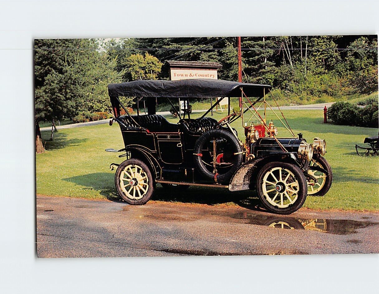 Postcard 1909 Packard Model 18 Touring Car Town & Country Motor Lodge VT USA