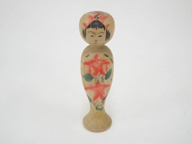 Antique  Kenzaburo Ohnuma Kokeshi Doll 12.2Cm   Traditional Crafts Cute I