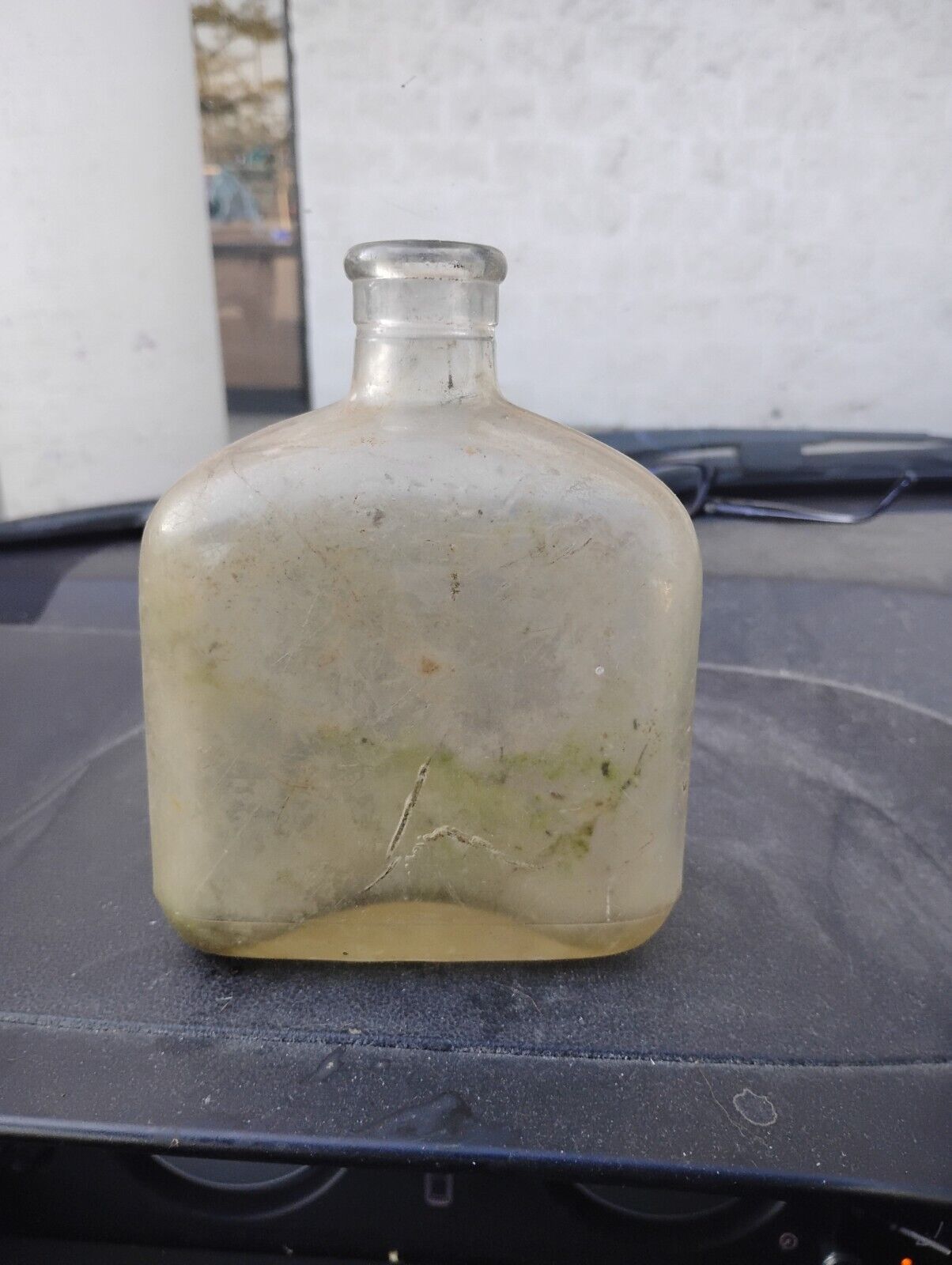 Vintage Nujol Clear Glass Bottle