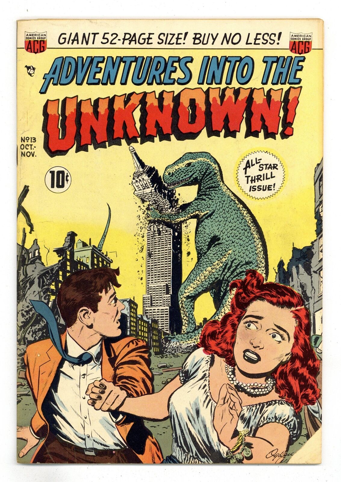 Adventures into the Unknown #13 VG 4.0 1950