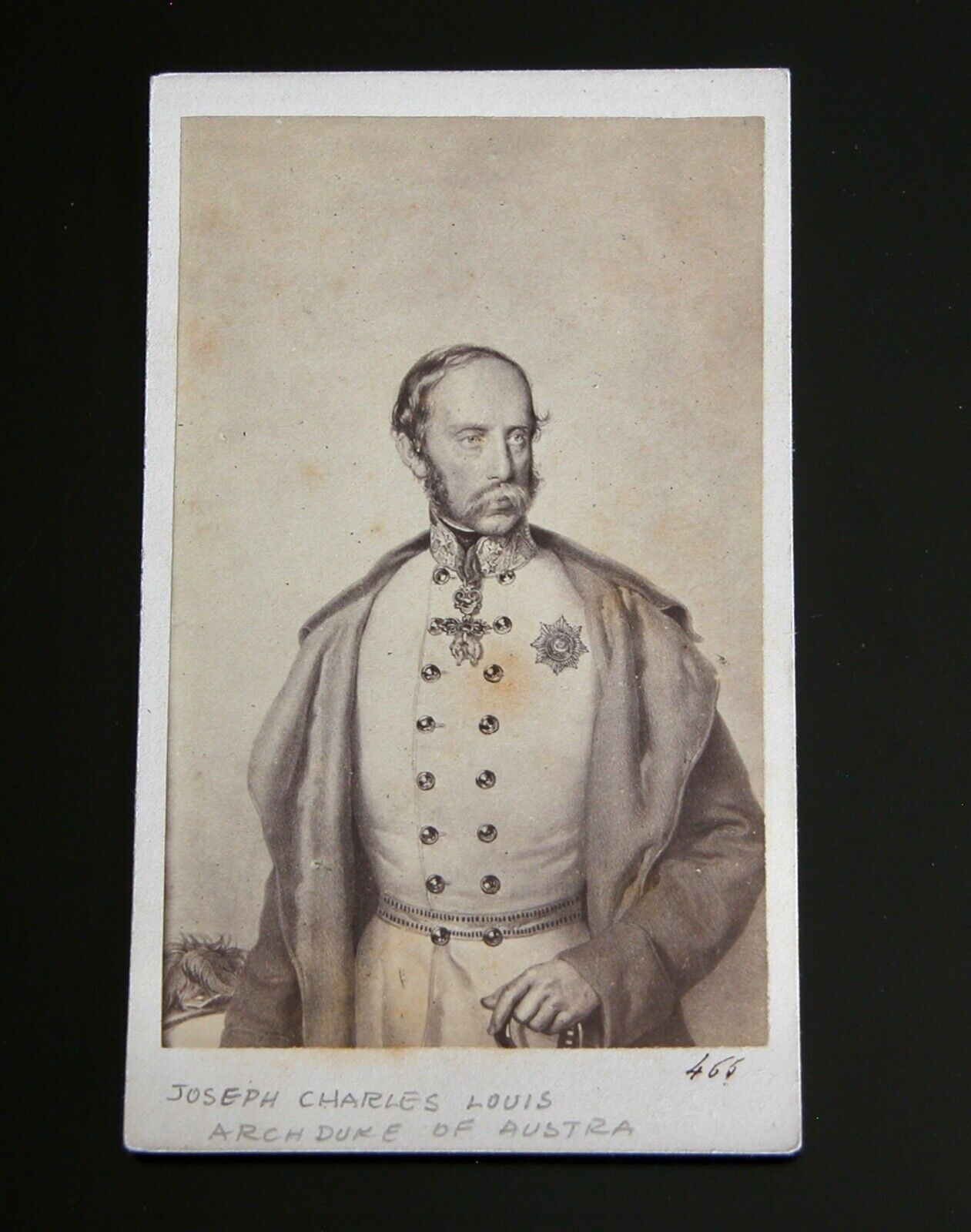 Archduke Franz-Karl Joseph (1802-1878) Austria CDV Portrait Albumen Print