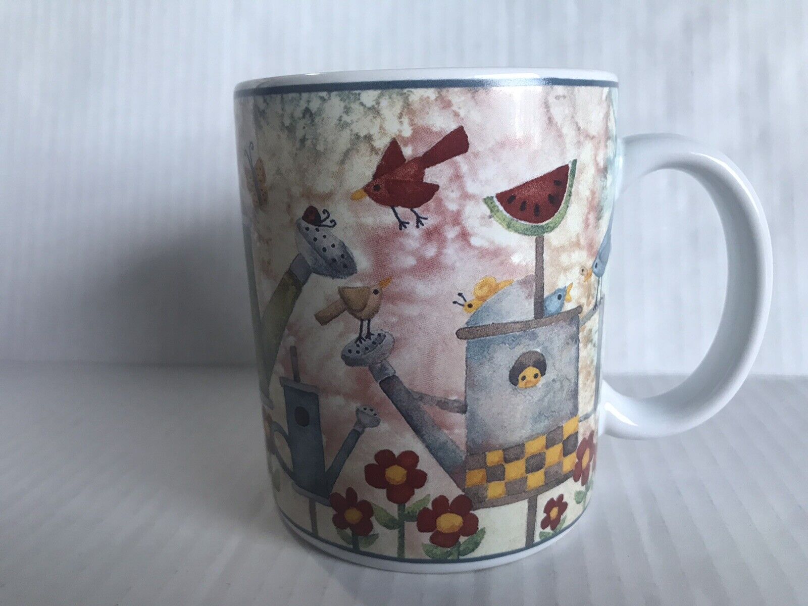 Lang and Wise Birds of a Feather Collector Coffee Tea Mug Cup 2000 with Orig Box