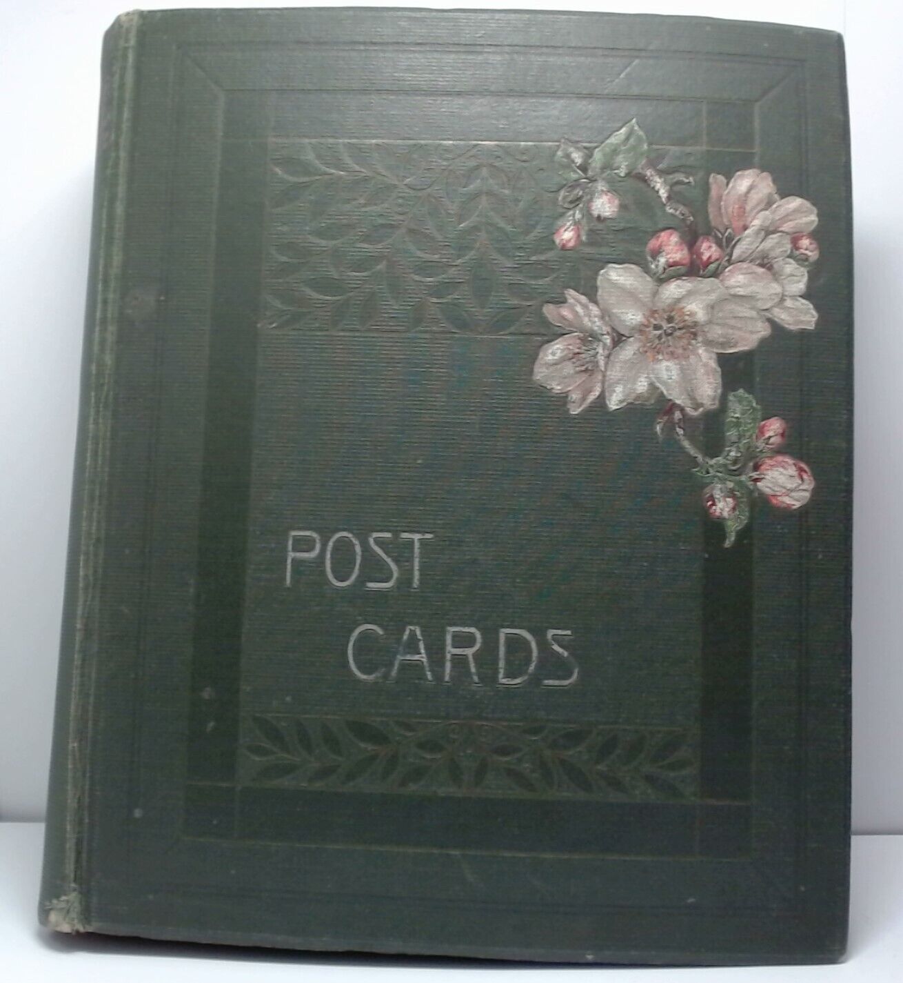 Antique European Postcard Album 184 Postcards Most Posted w/ Correspondence
