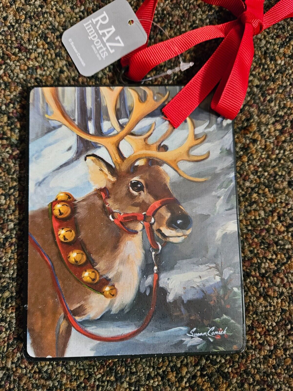 Raz Imports/Reindeer/Ornament/Christmas/Vintage