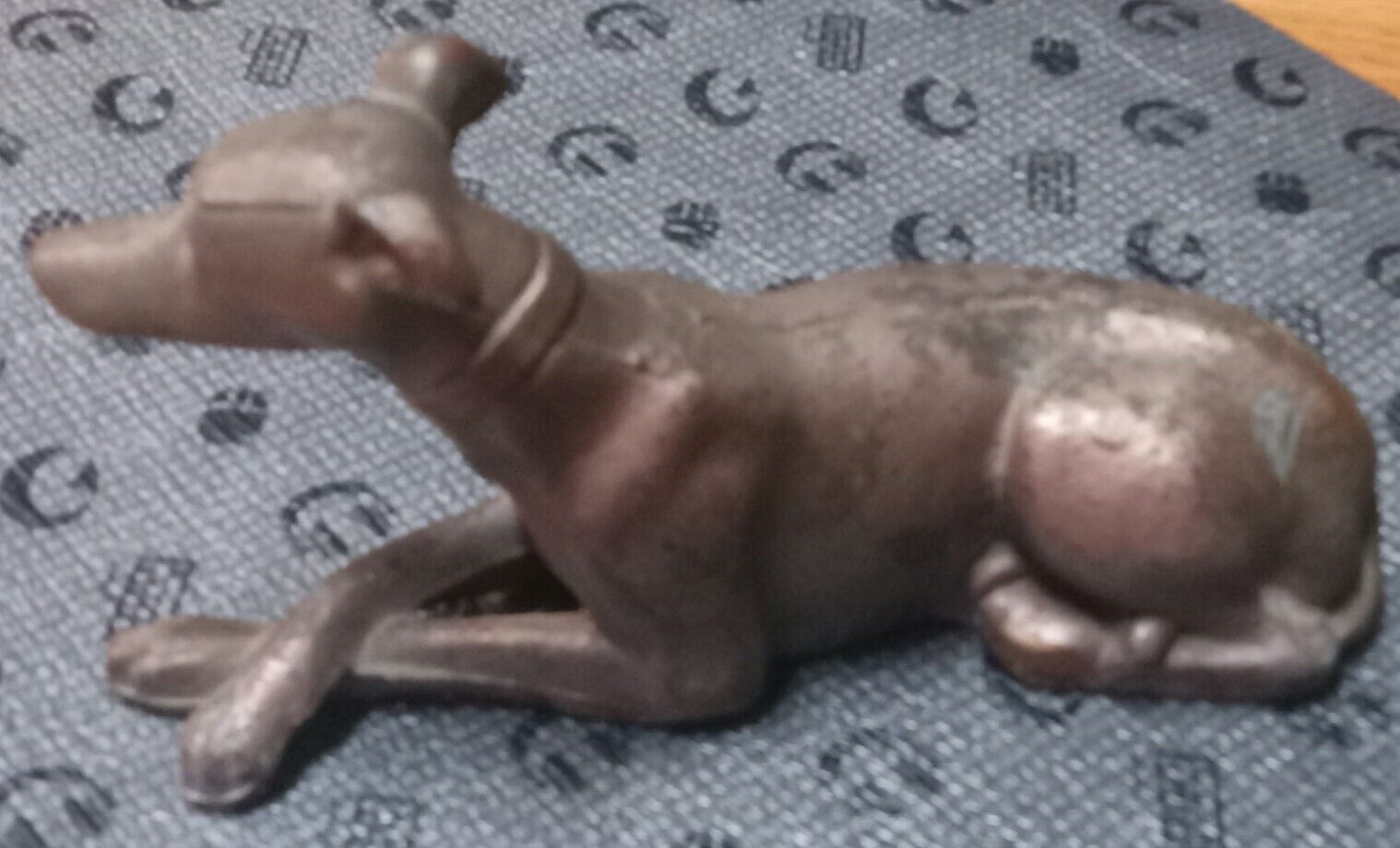 Vintage Brass Greyhound Dog Figurine Paperweight