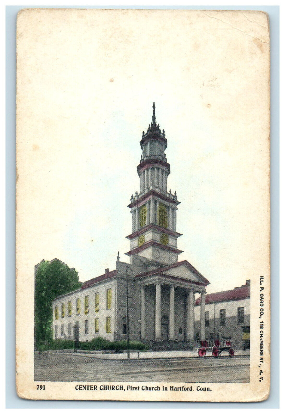c1900s Center Church, First Church in Hartford Connecticut CT Postcard
