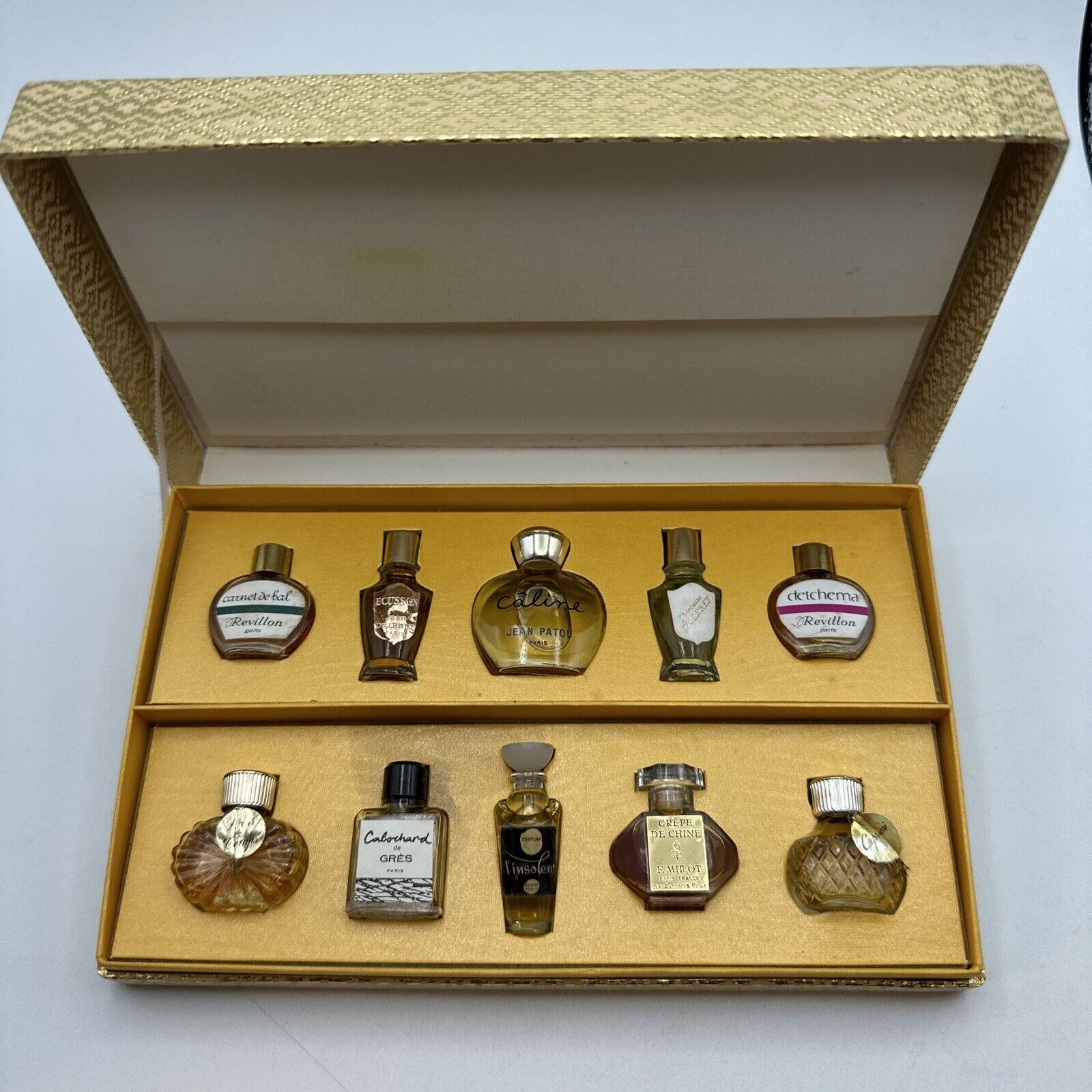 Vintage Rare les parfums de paris mini set Of 10