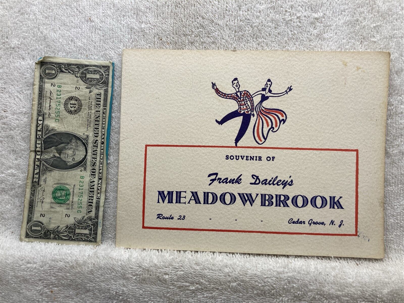 1960s Frank Dailey\'s Meadowbrook Souvenir Photograph Cedar Grove NJ  Vtg