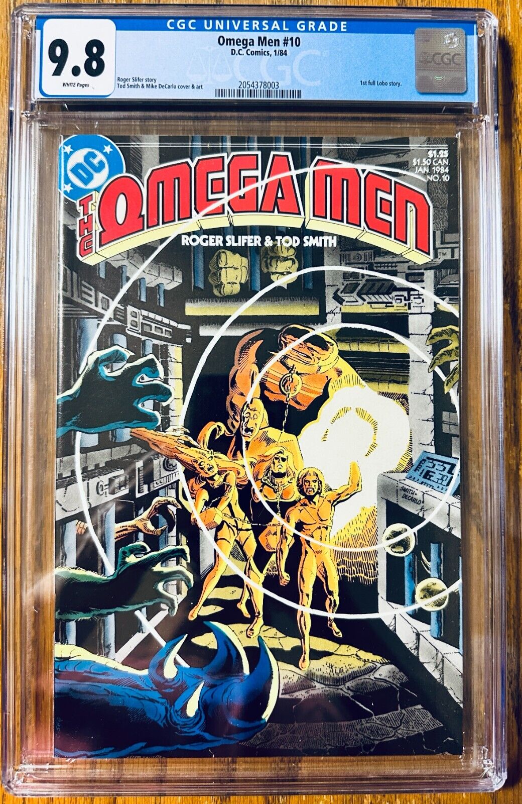 Omega Men #10 CGC 9.8 WP 1984 DC (1st Full Lobo Story)