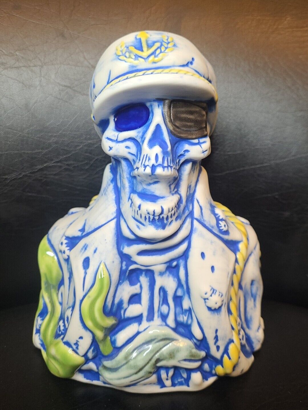 Tiki Mug Munktiki Import Dead Man\'s Isle Blue Green Mug Sculpt by Rob Fink