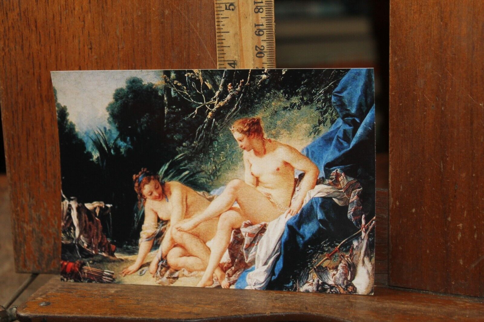 4x6 Real Photo Reproduction Diana after the Bath Francois Boucher