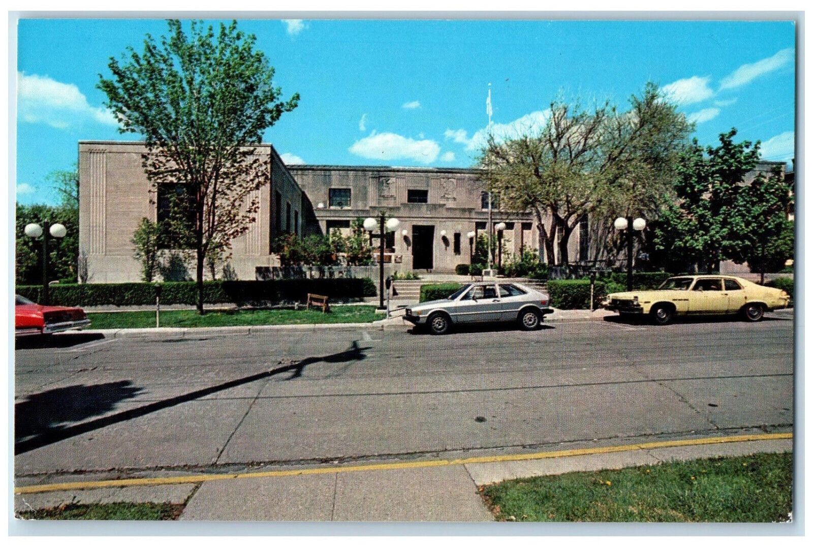 c1970s The Public Library Oak Street De Kalb Illinois IL Unposted Postcard