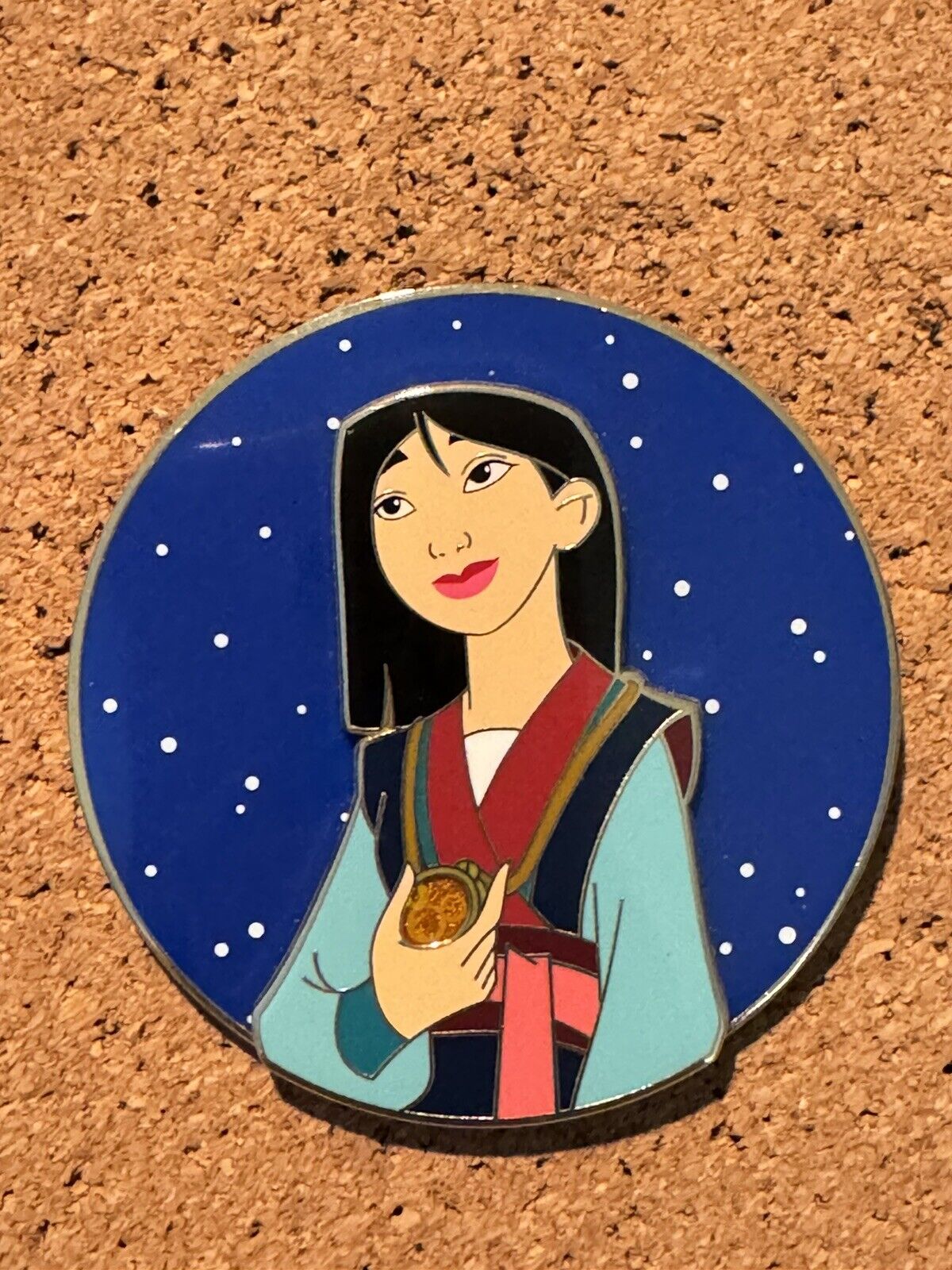 Mulan Official Mini Beloved Beauties Disney Fantasy Gold Pin Le 35 Signed