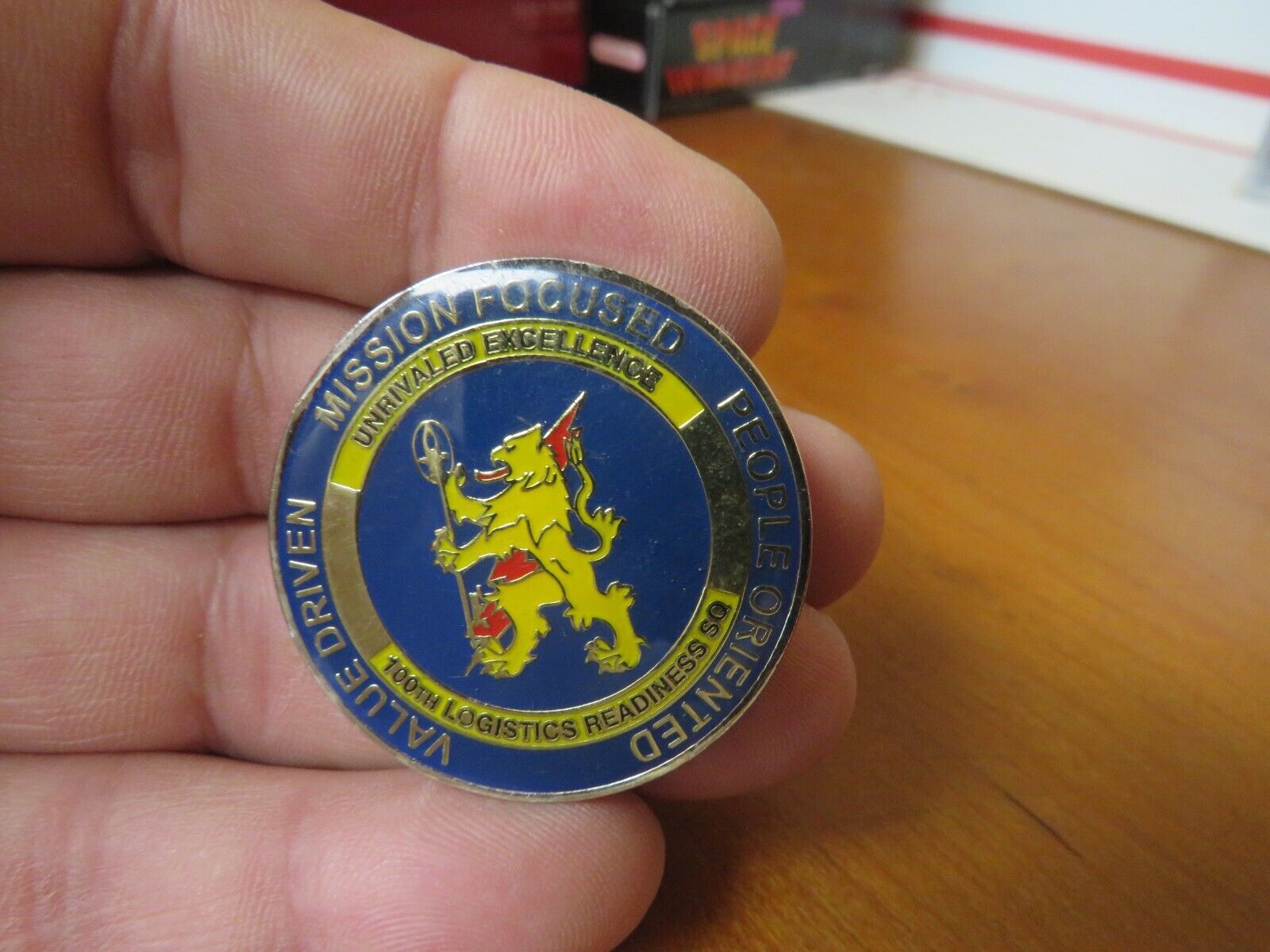 raf mildenhall challenge coin Commander Presented Unrivaed Excellence