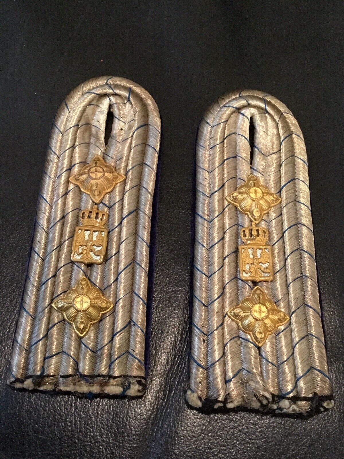 Imperial German, WW 1, Rare Prussian War Ministry Officer’s Shoulder Boards