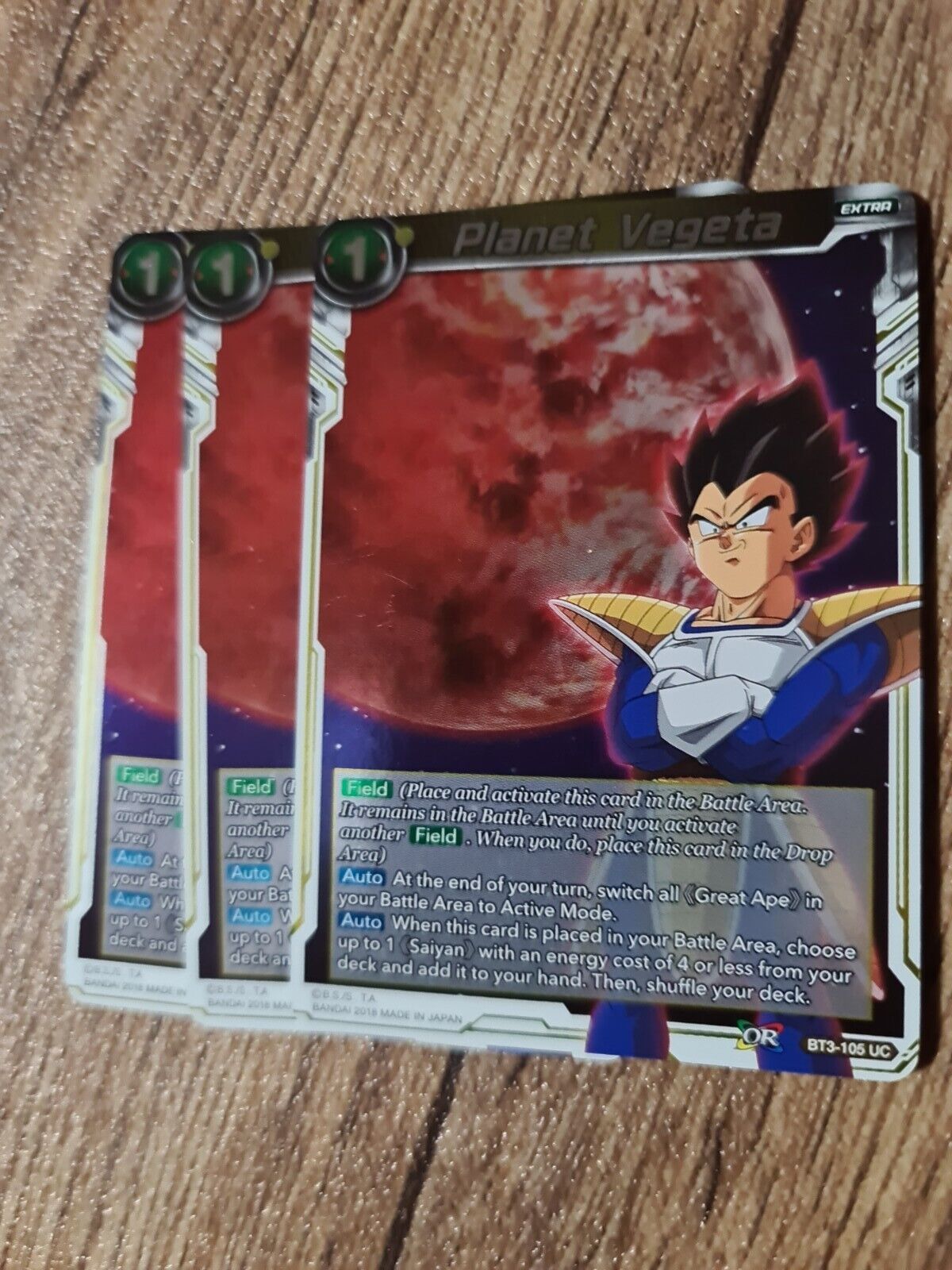 Dragon Ball Super Card Game BT3-105 Planet Vegeta (Foil) Holo Multiple Available