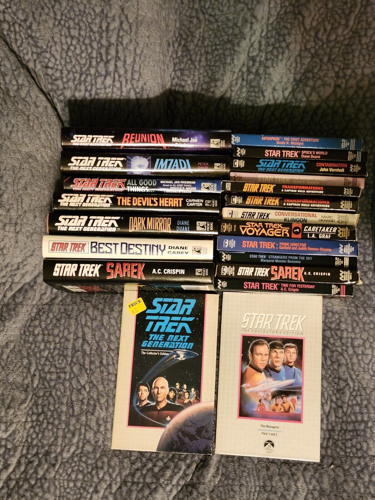Vintage Star Trek Books/movies/cassettes