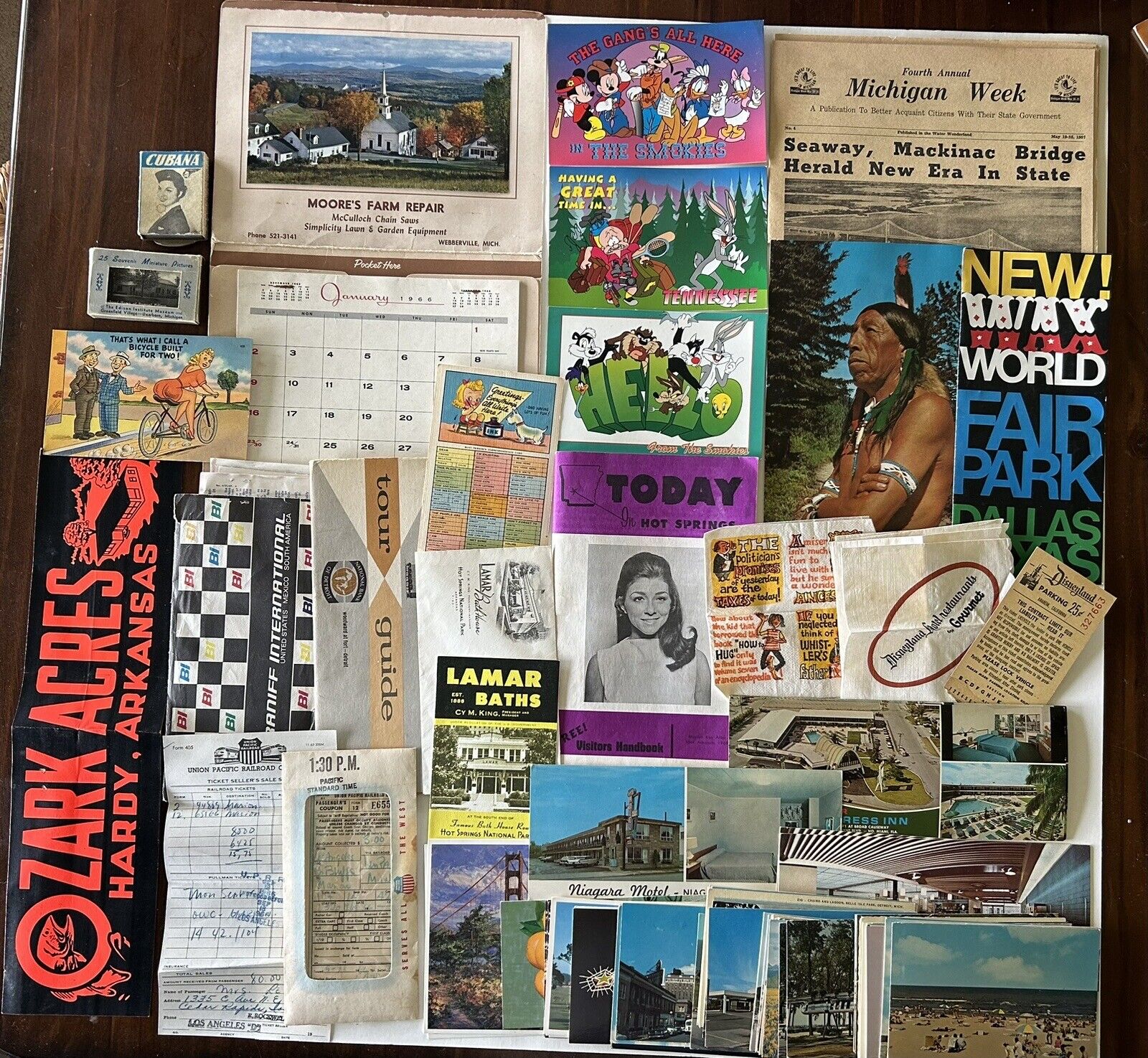 Antique vintage postcard ephemera souvenir novelty collection lot of 125+ USA