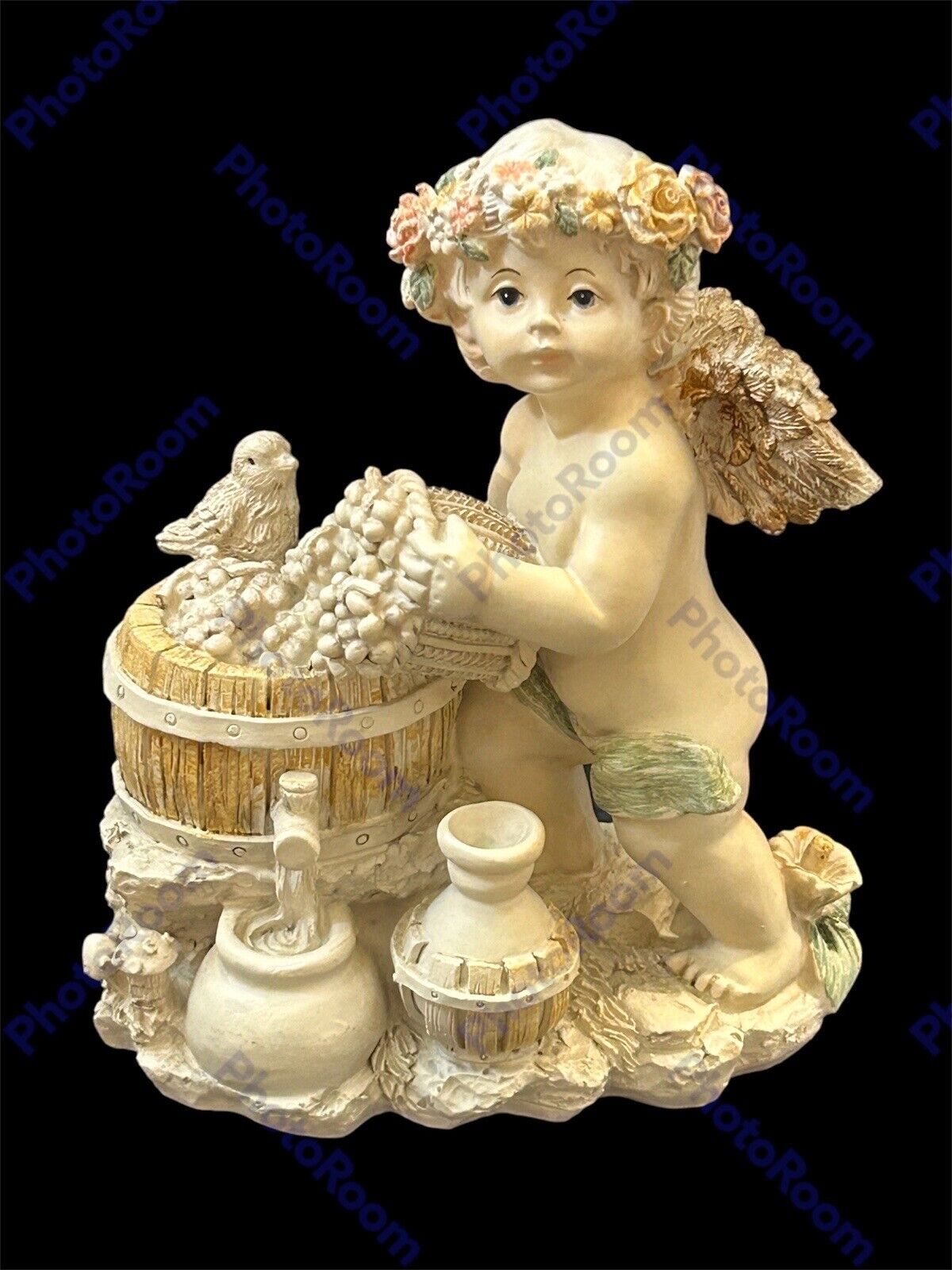 ANTIQUE BISQUE PORCELAIN CHERAB/ ANGEL PALE COLORS ABSOLUTELY EXQUISITE 5 In