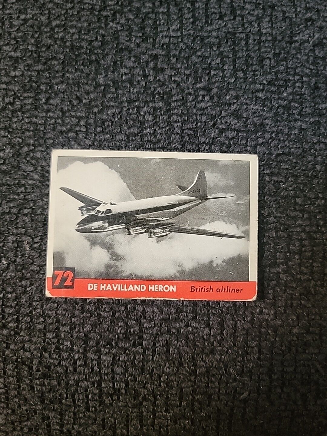 1956 Topps Jets Trading Cards - De Havilland Heron #72 - OC2546