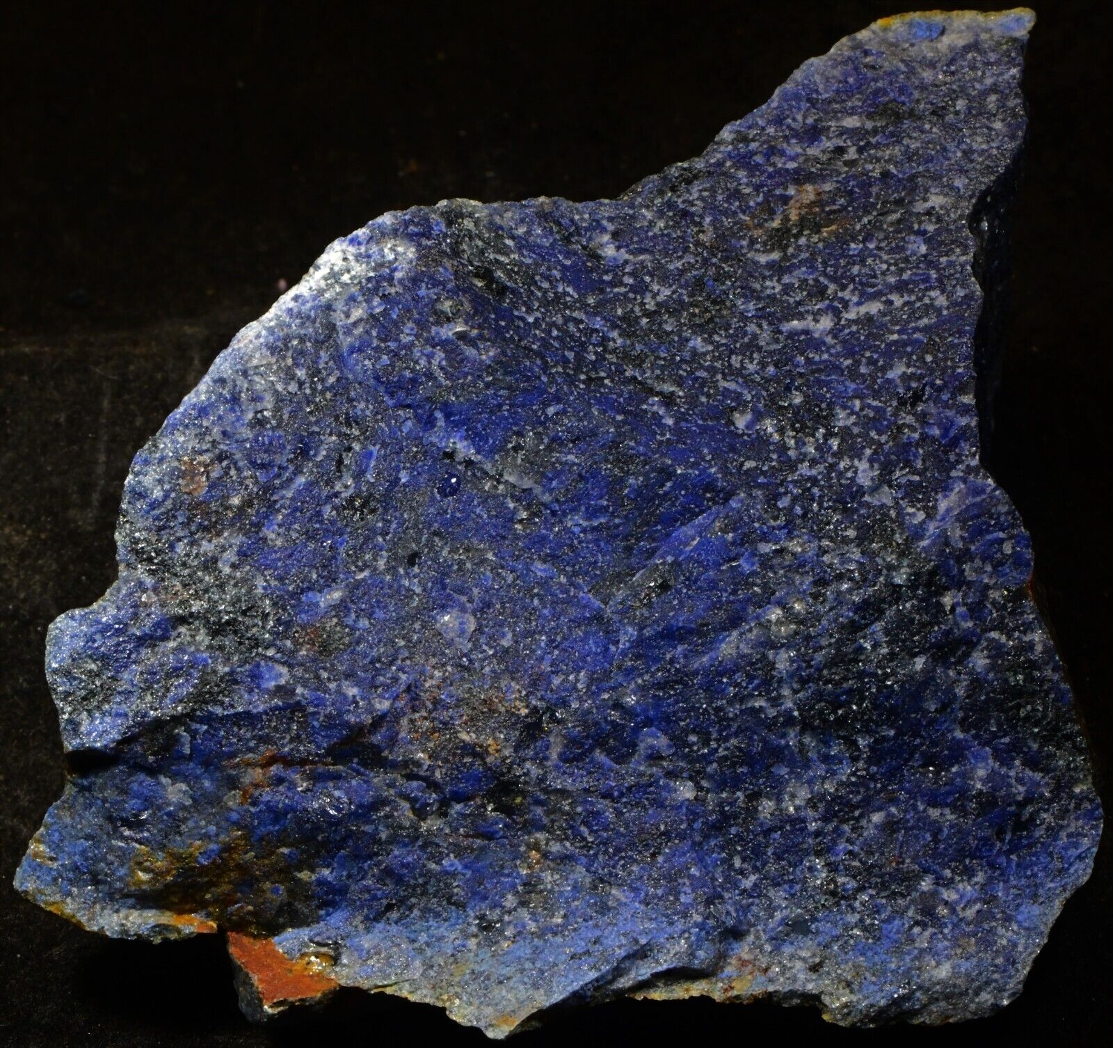 DEEPEST BLUE RARE DUMORTIERITE ALL SOLID 129G 5 X 3.5 X 3 CM FROM MOZAMBIQUE #1
