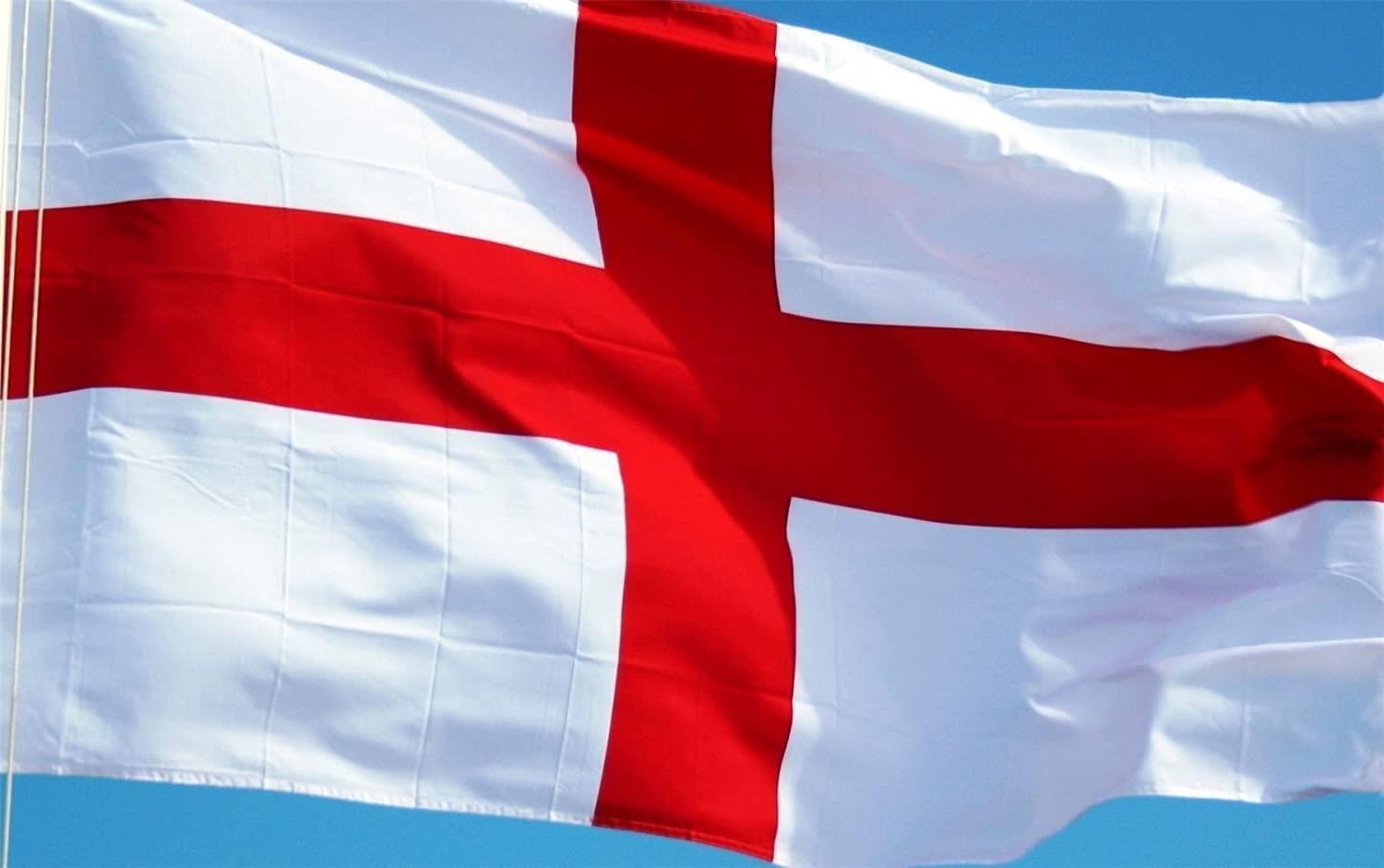 5 X 3 FT England Flag St George Day Large English National Flag Sports 2Pcs