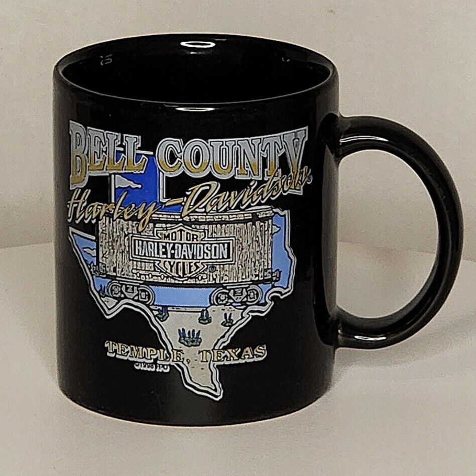 Vtg 1998 Bell County Harley-Davidson Motorcycles Temple, Texas Coffe Cup by RKS
