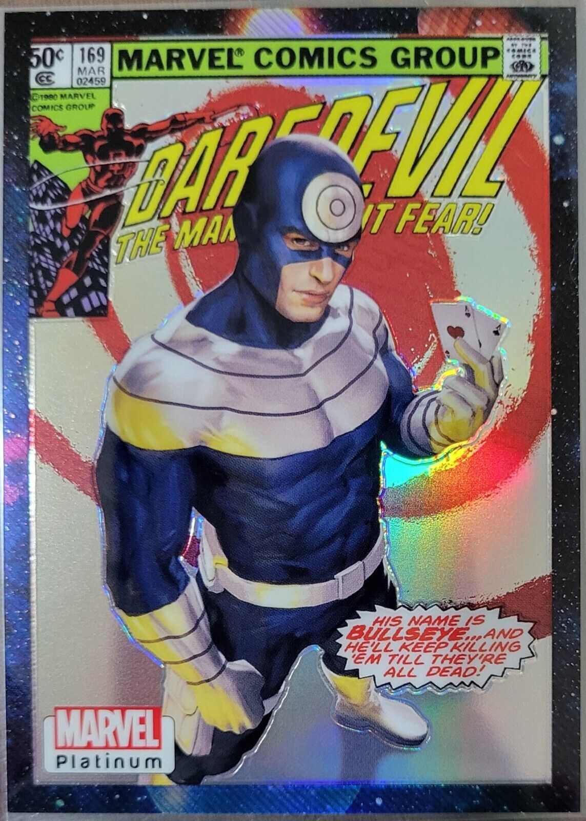 2023 Upper Deck Marvel Platinum Cover Variant Cosmic 19/25 Bullseye