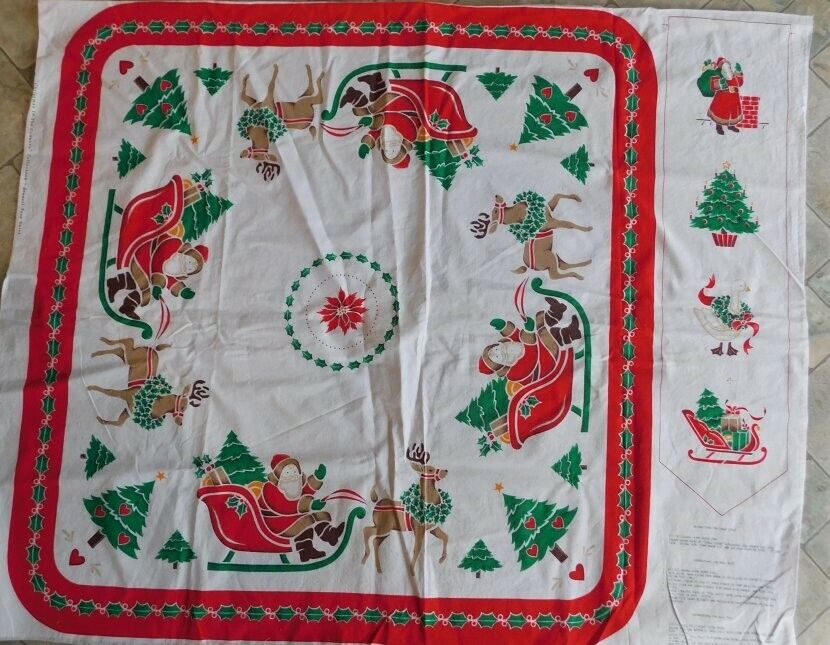 Cranston VIP Fabric~Christmas in the Country Tree Skirt/Tablecloth/Bell Pull