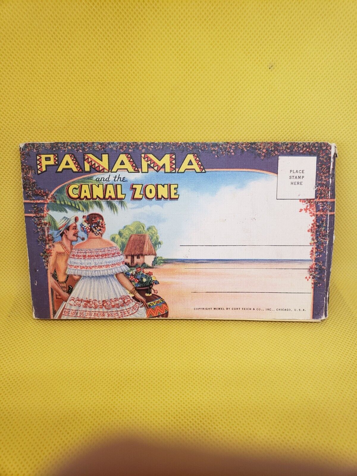 Panama And The Canal Zone Postcard Book 24 Postcards Unused #174
