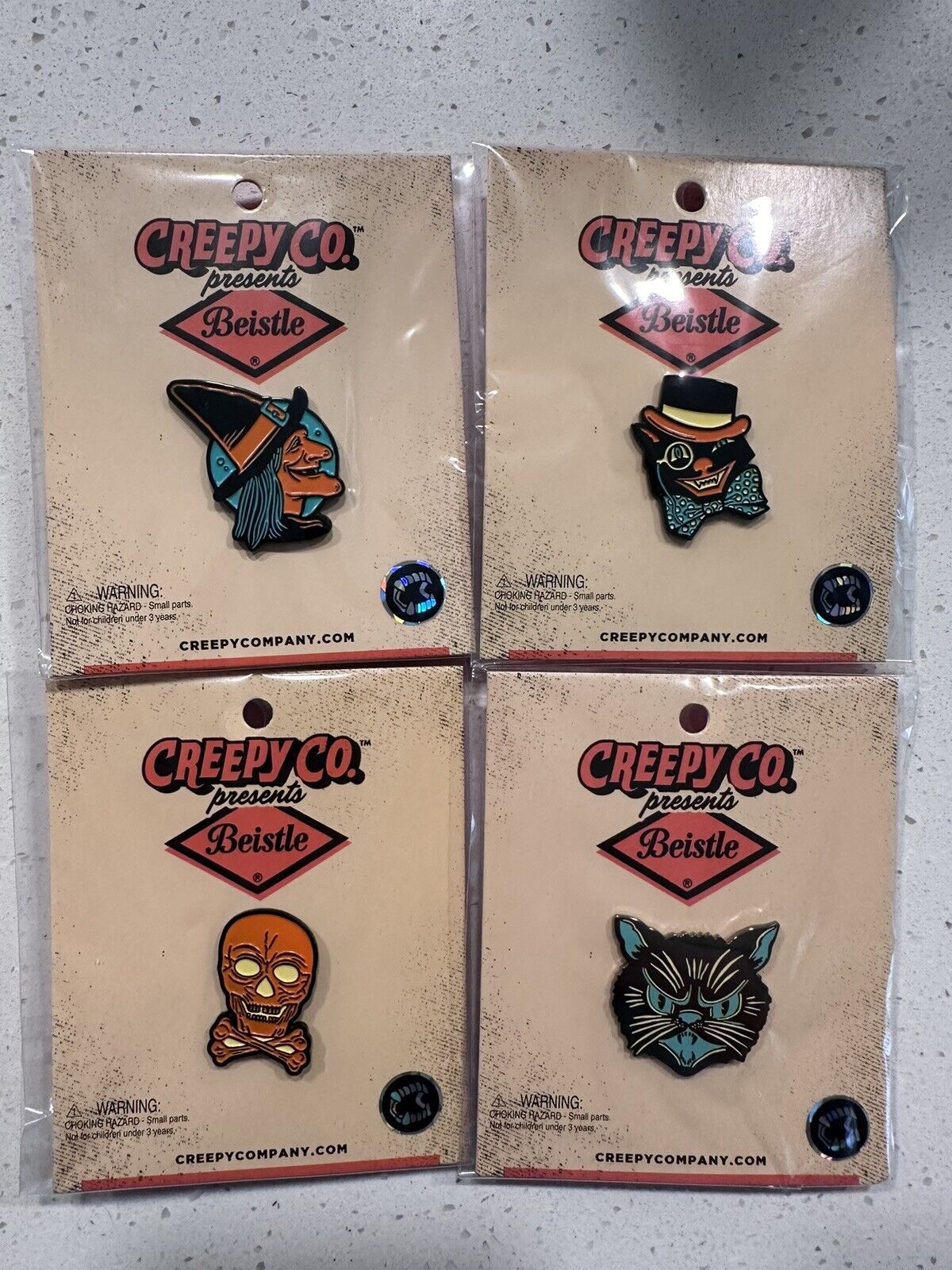 Creepy Co. Presents Beistle Pins