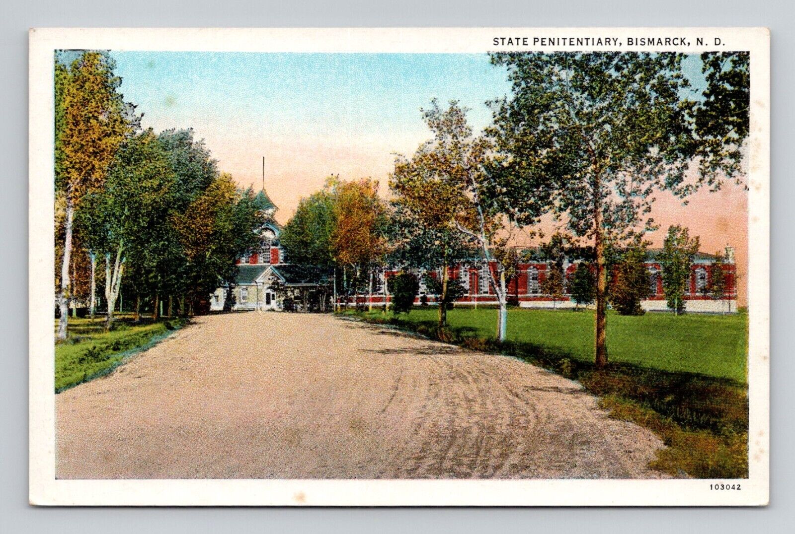 Postcard State Penitentiary Prison Jail Bismarck North Dakota ND, Vintage N18
