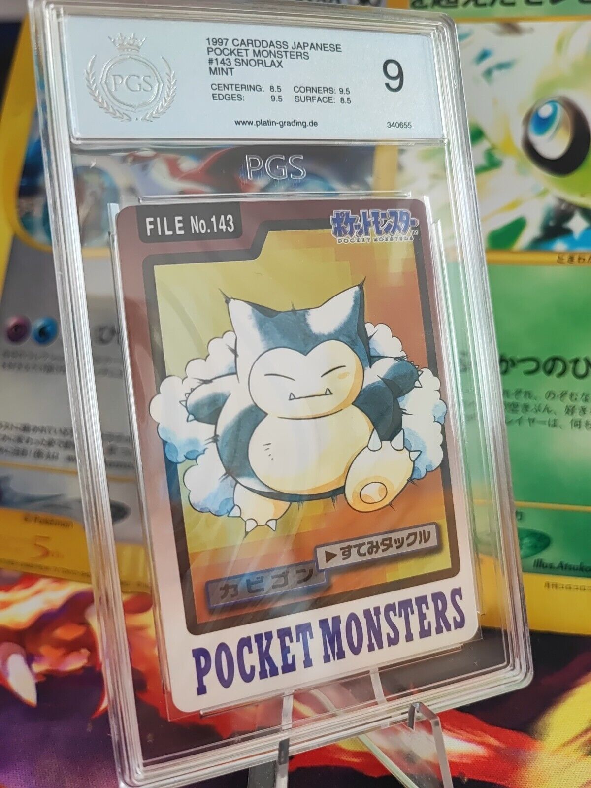 Pokemon Card Card Snorlax Relax Pocket Monsters Carddass 97 PGS PSA 9 japaness