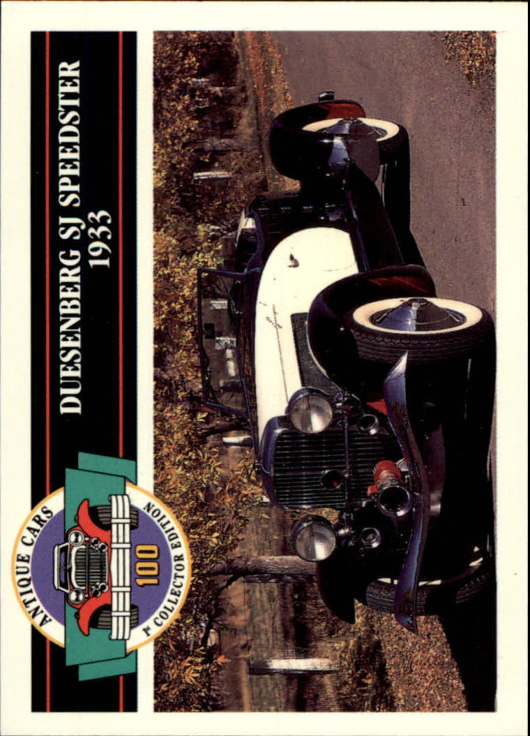 1992 Antique Cars #54 Duesenberg SJ Speedster - 1933