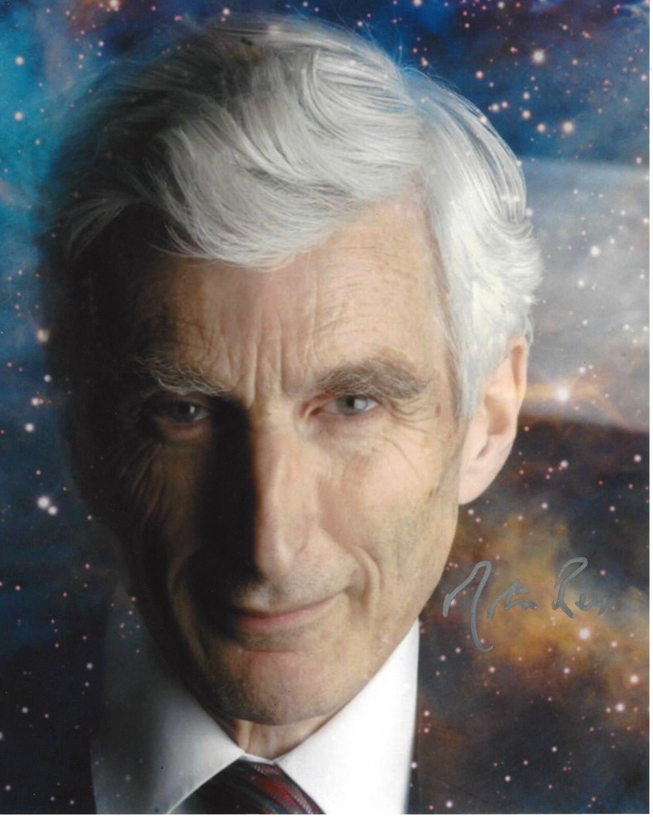 COSMOLOGIST LORD MARTIN REES HAND SIGNED 8x10 PHOTO E w/COA ASTROPHYSICIST ROYAL