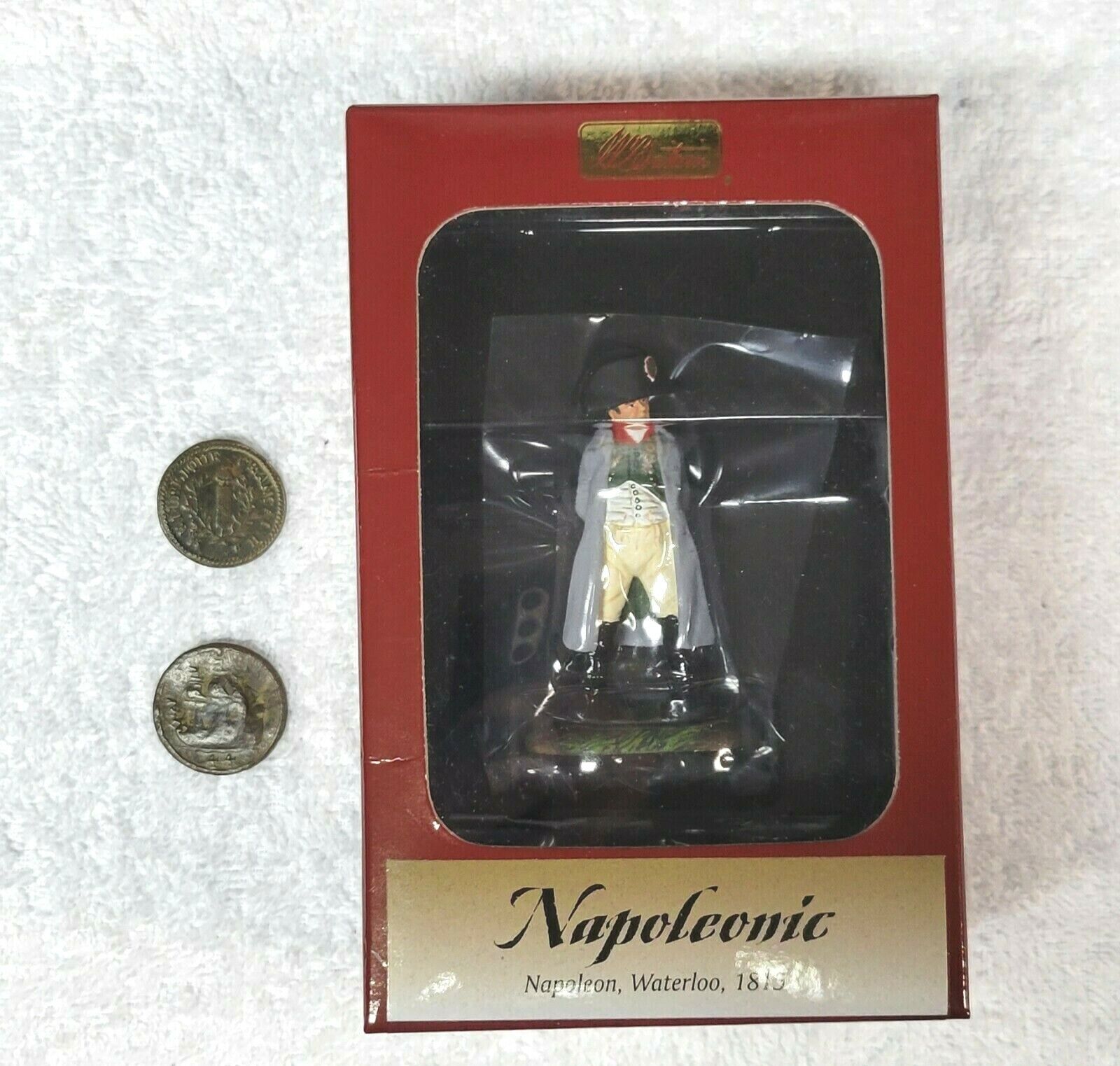 Britain's Napoleon-Waterloo,1815, #36007 with two dug Napoleonic French buttons