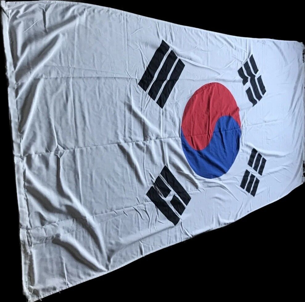 Vintage Large South Korean flag Taegeukgi