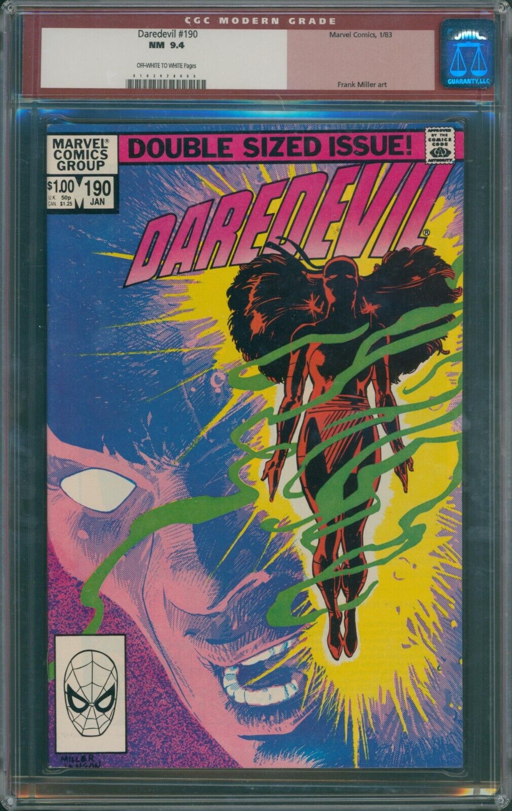 Daredevil #190 1983 CGC 9.4 OW-W Pages