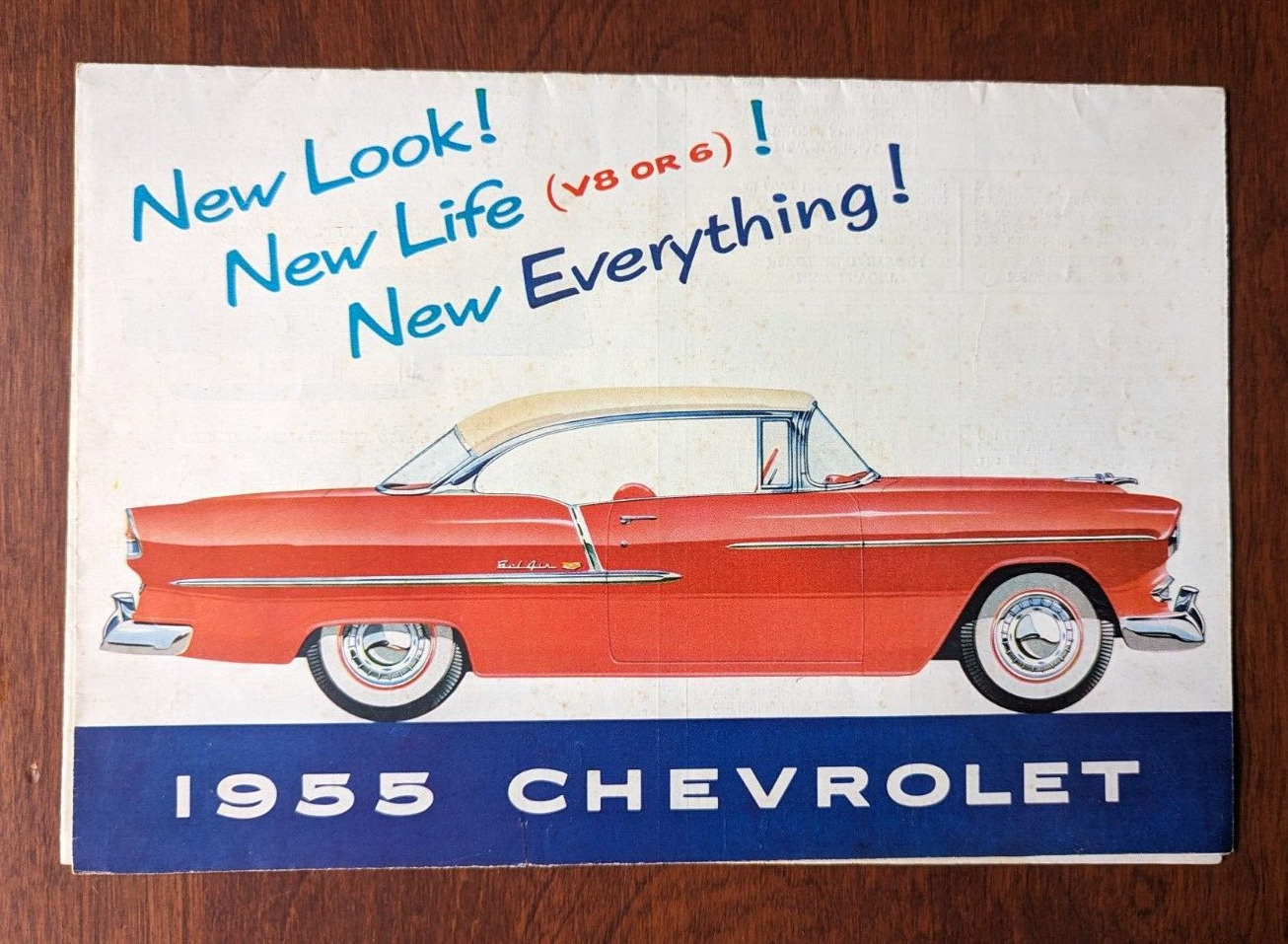 1955 Chevrolet Brochure Belair 150 210 Wagon