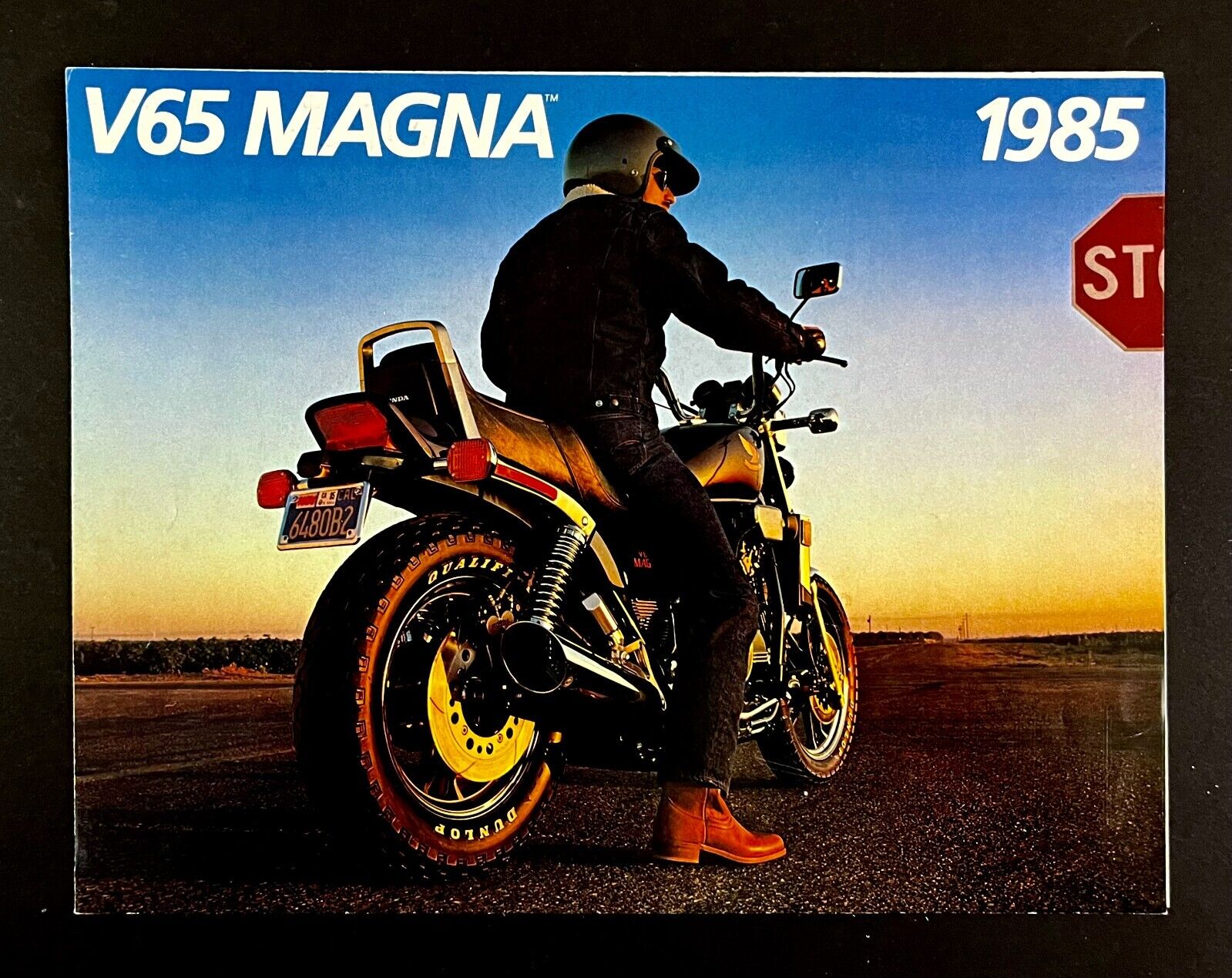1985 V65 Magna Honda Motorcycle Vintage Ad Brochure Make A Powerful Statement