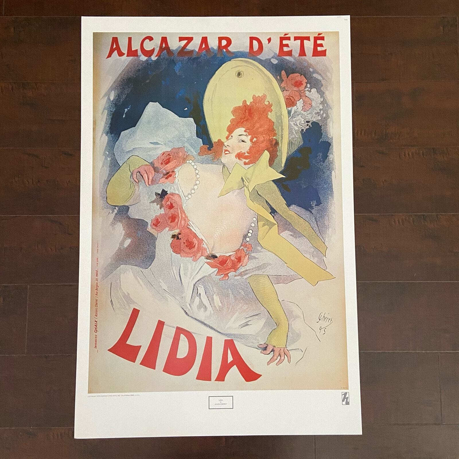 Vintage Jules Cheret Alcazar D'Summer Lidia Haddad's '79 Art Print 23