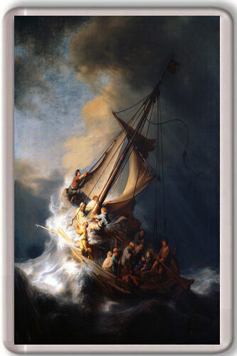 Rembrandt - the Storm On the Sea Galilee 1633 Fridge Magnet