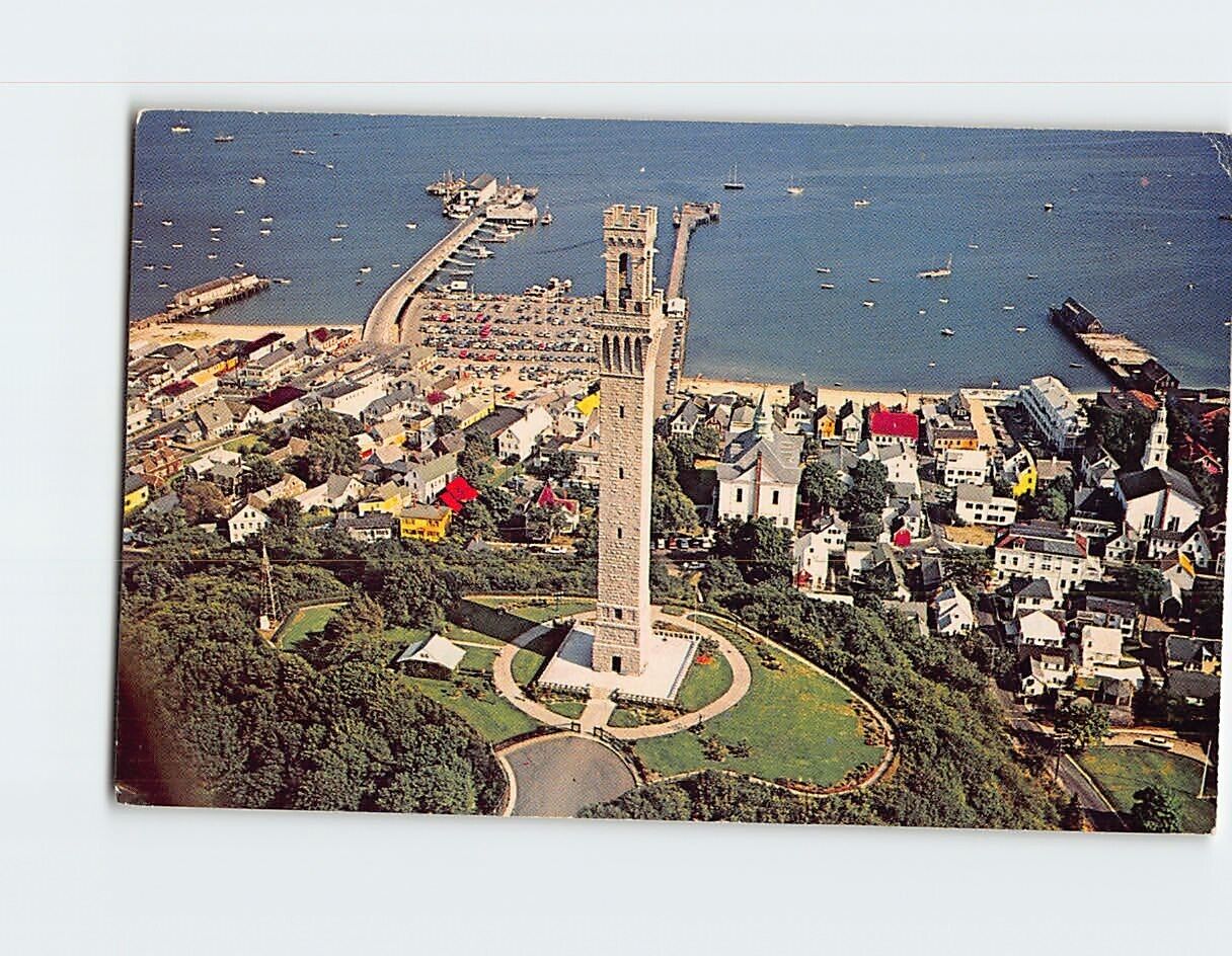 Postcard Aerial View Of Provincetown Massachusetts USA