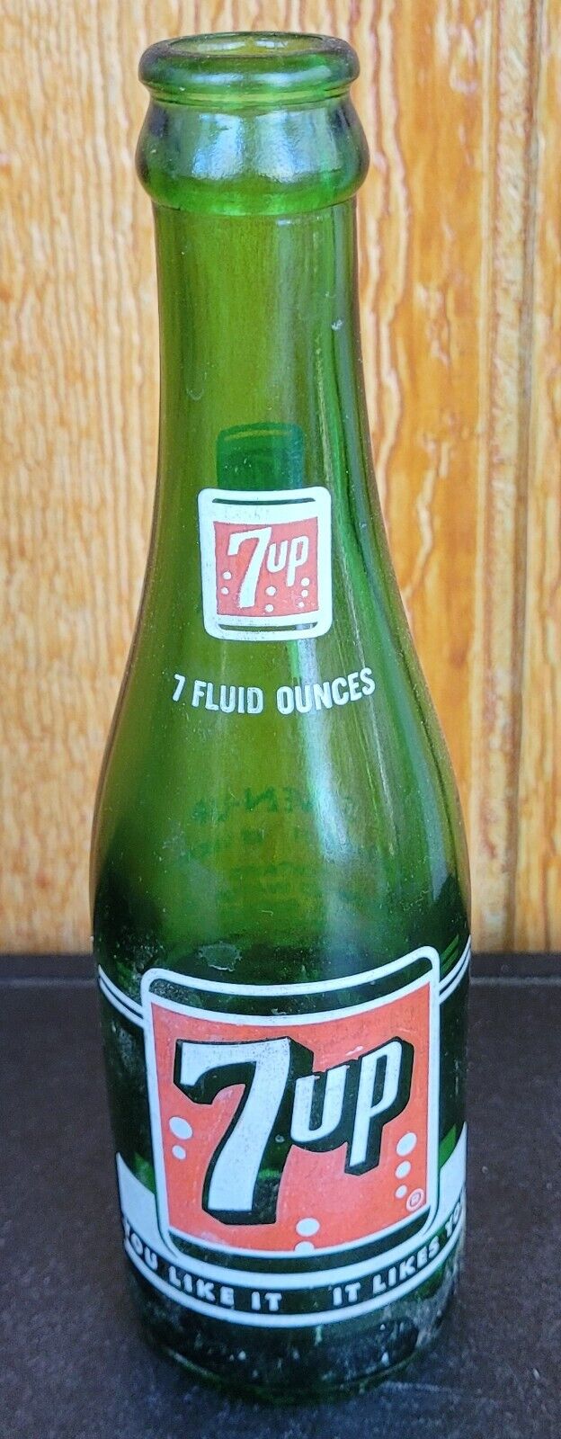 7up Bottle Vintage Green Glass Soda Pop Bottles