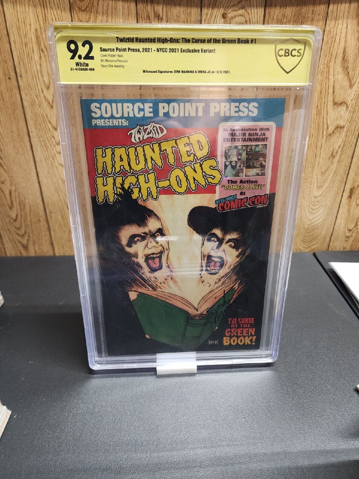 Twiztid Haunted High-Ons The Curse of the Green Book CBCS 9.2 Double Signed
