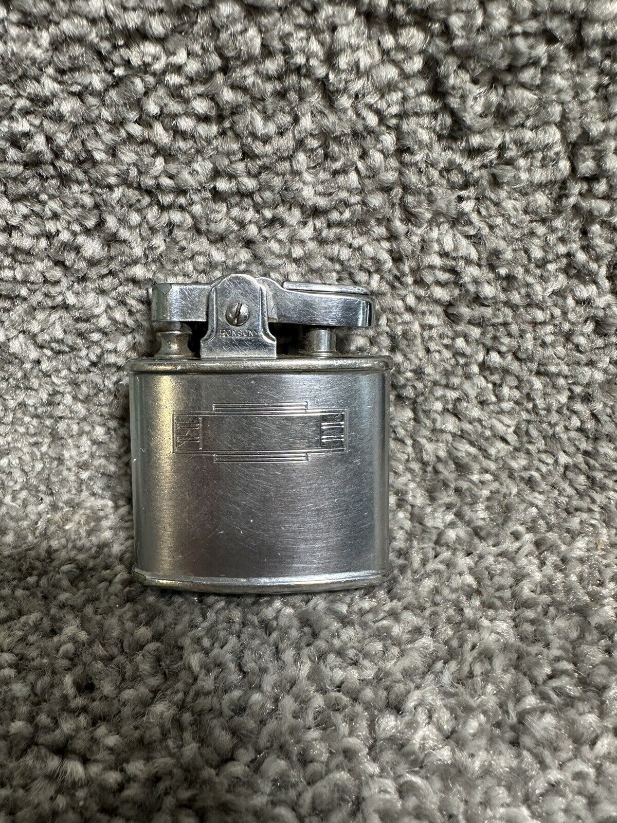 Vintage Ronson Standard Lighter Silver USA  2.481.195 engravable