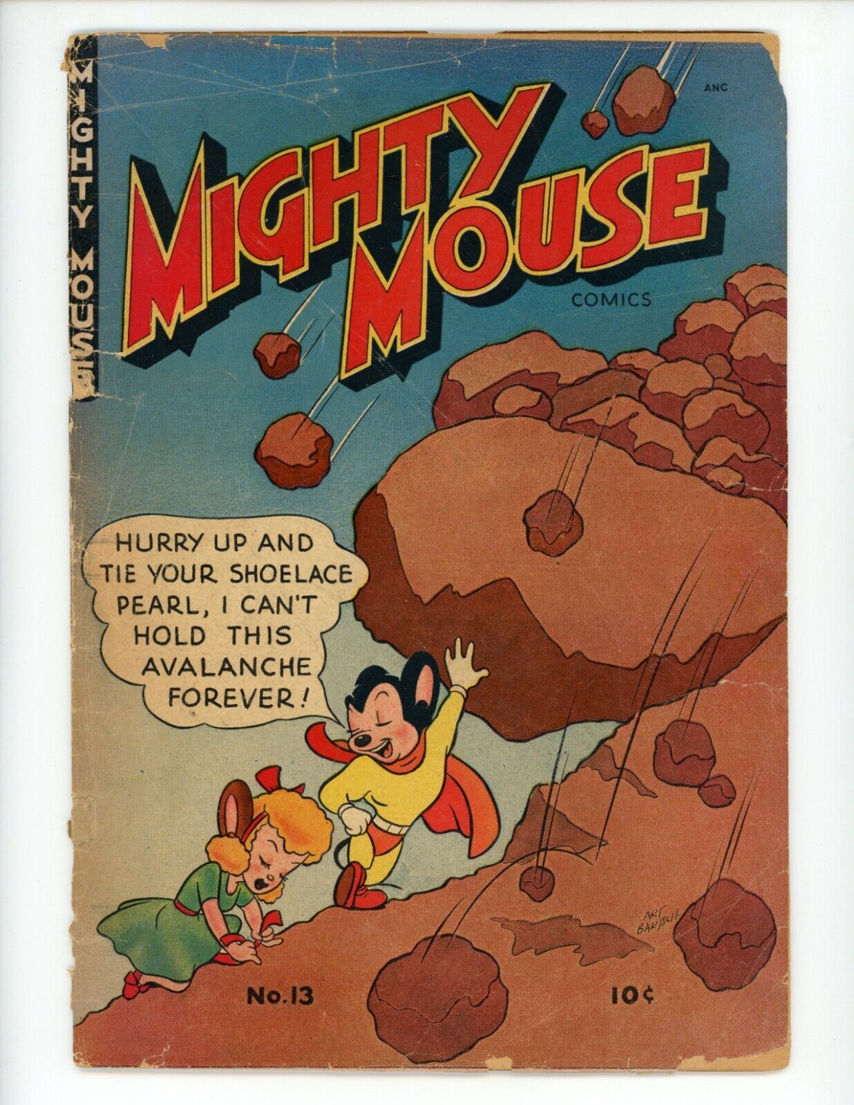 Mighty Mouse #13 Comic Book 1949 GD Low Grade cartoon Comics St John