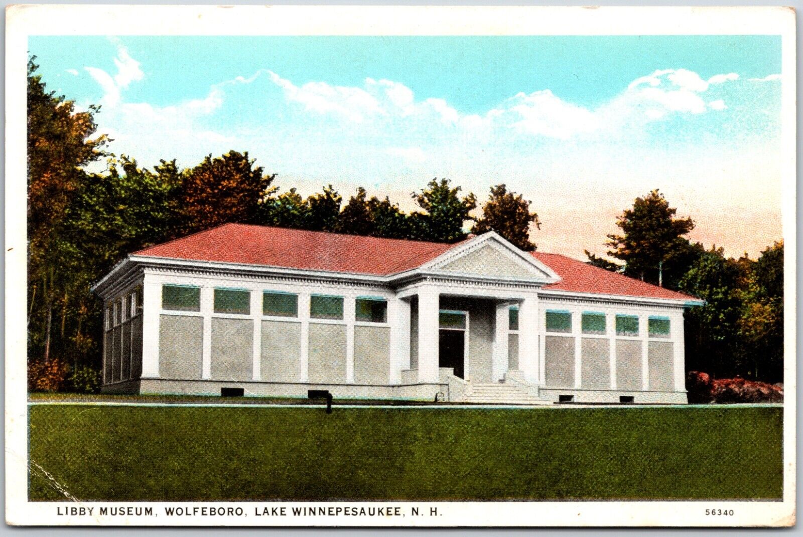 Libby Museum, Wolfeboro, Lake Winnepesaukee, New Hampshire - Postcard