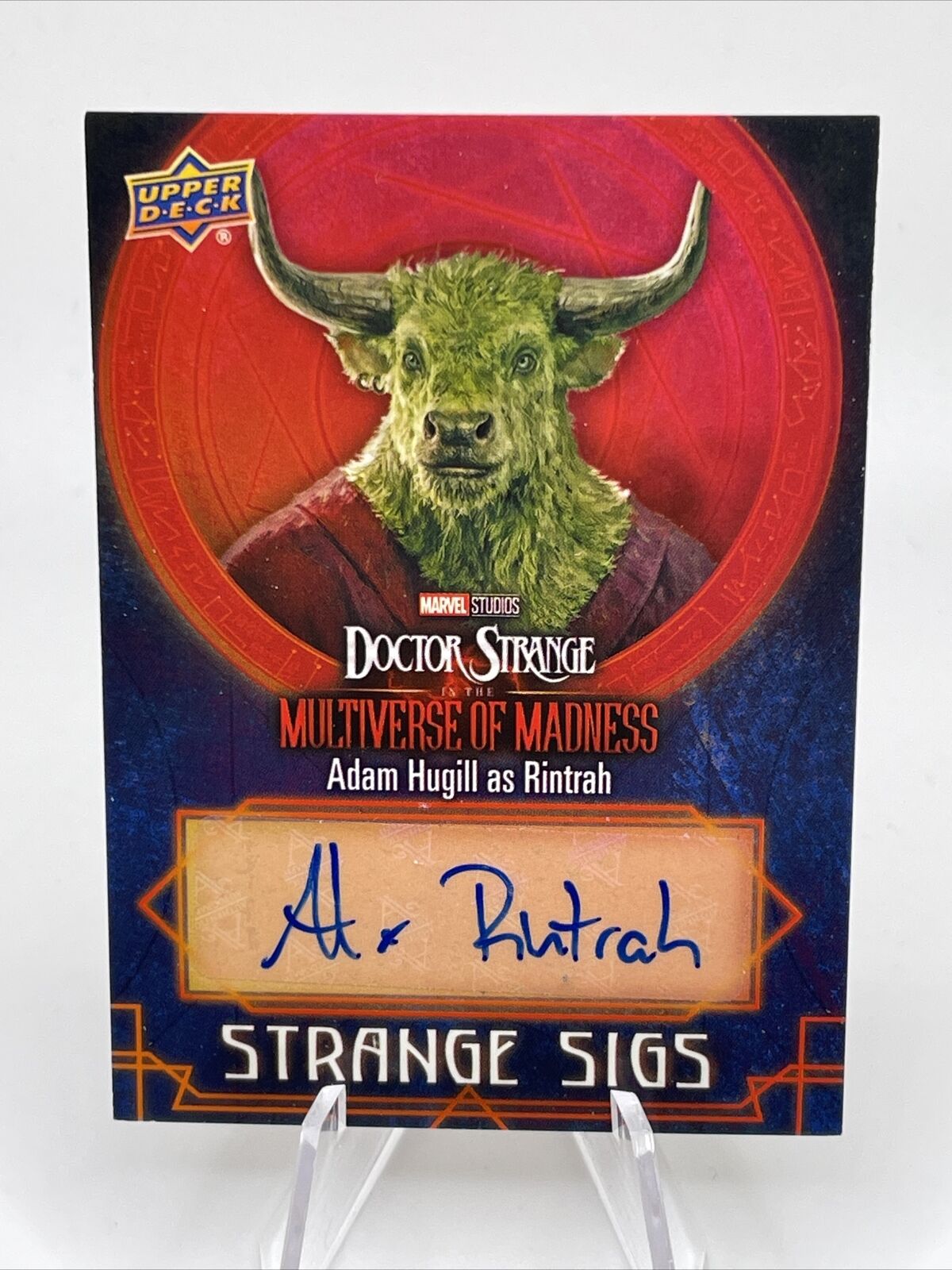 ADAM HUGILL RINTRAH 2023 UD Doctor Strange Multiverse Madness STRANGE SIGS AUTO